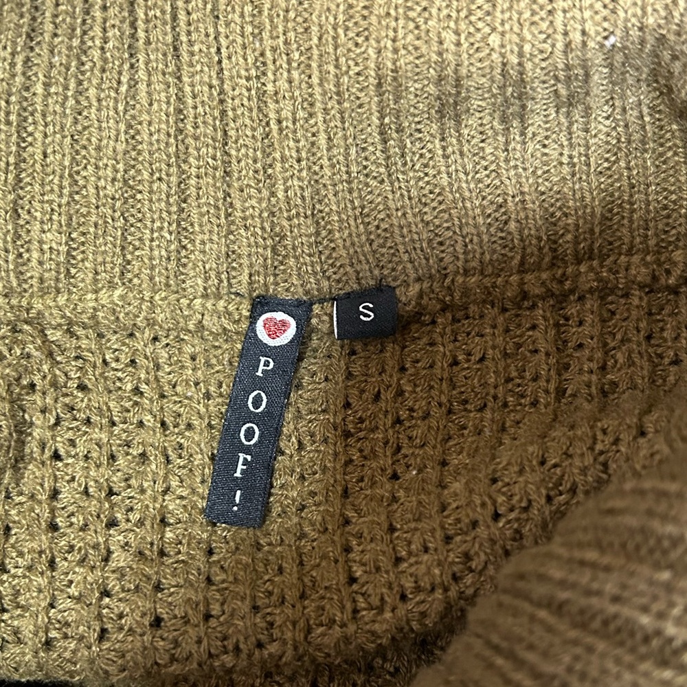 Poof! Waffle Knit Side‎ Zip Sweater - Picture 7 of 9